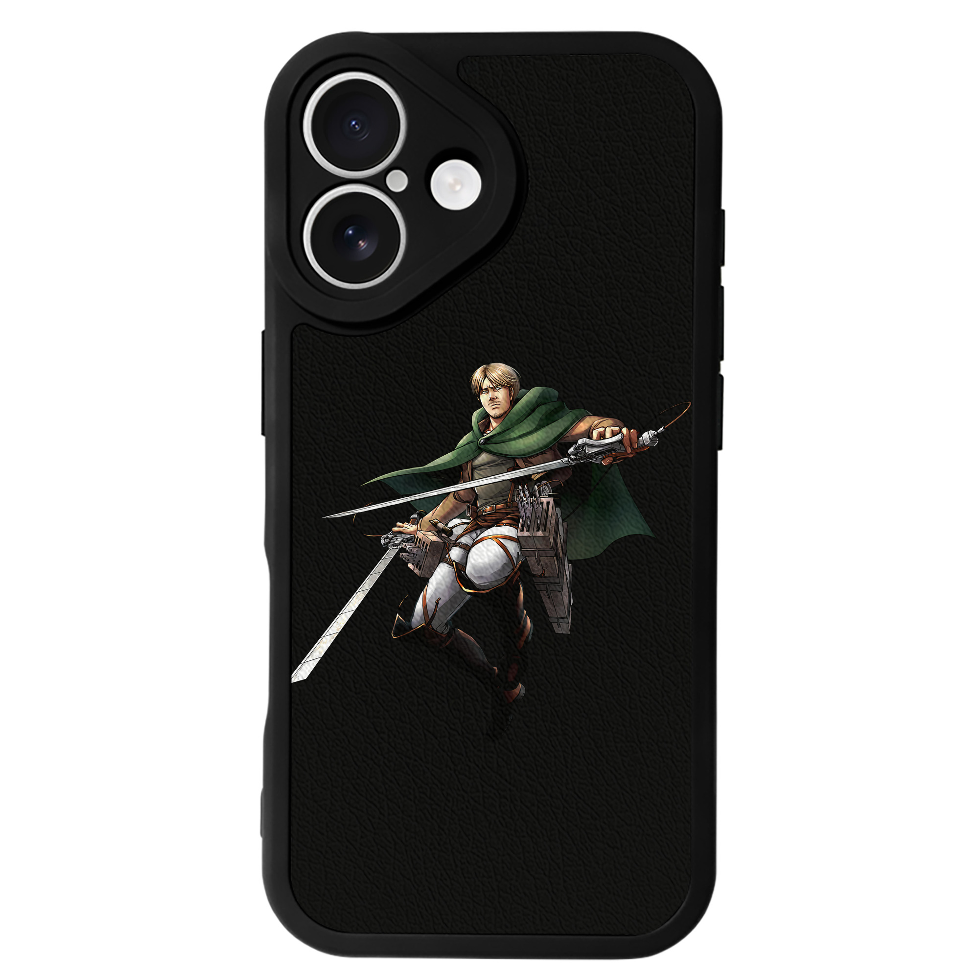 （画像用） 進撃の巨人 Attack on Titan 【iPhone 16シリーズ対応】シリコンスマホケース（レザー調） 材質：シリコン